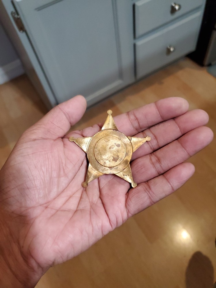 Blank Sheriff 5 Point Star Badge