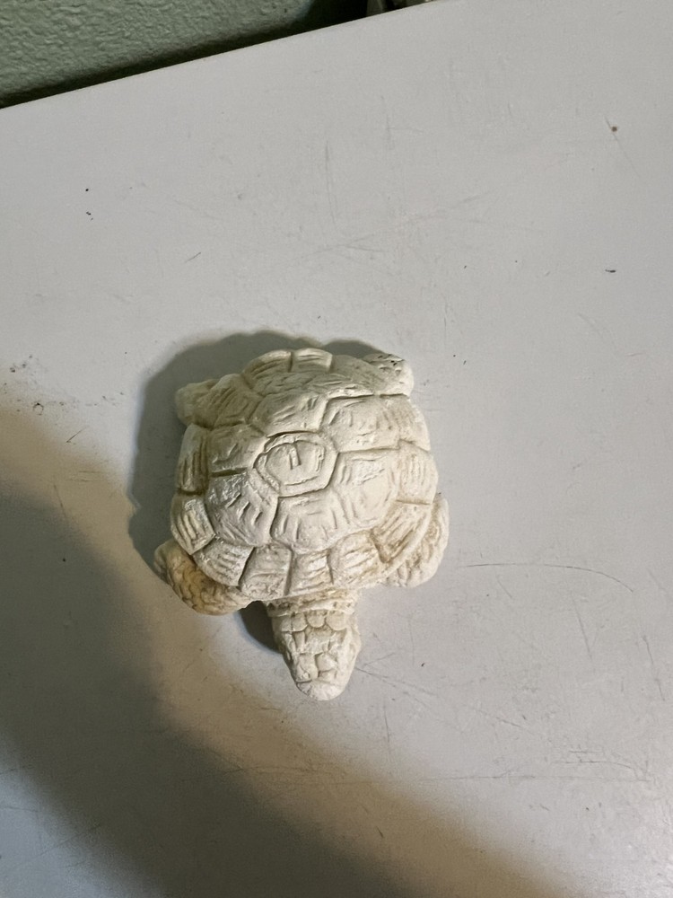 White Stone Turtle Figure