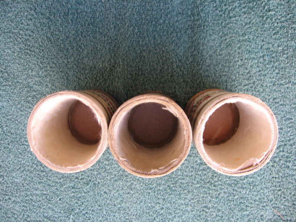 Vintage Edison Phonograph Empty Record Cylinders