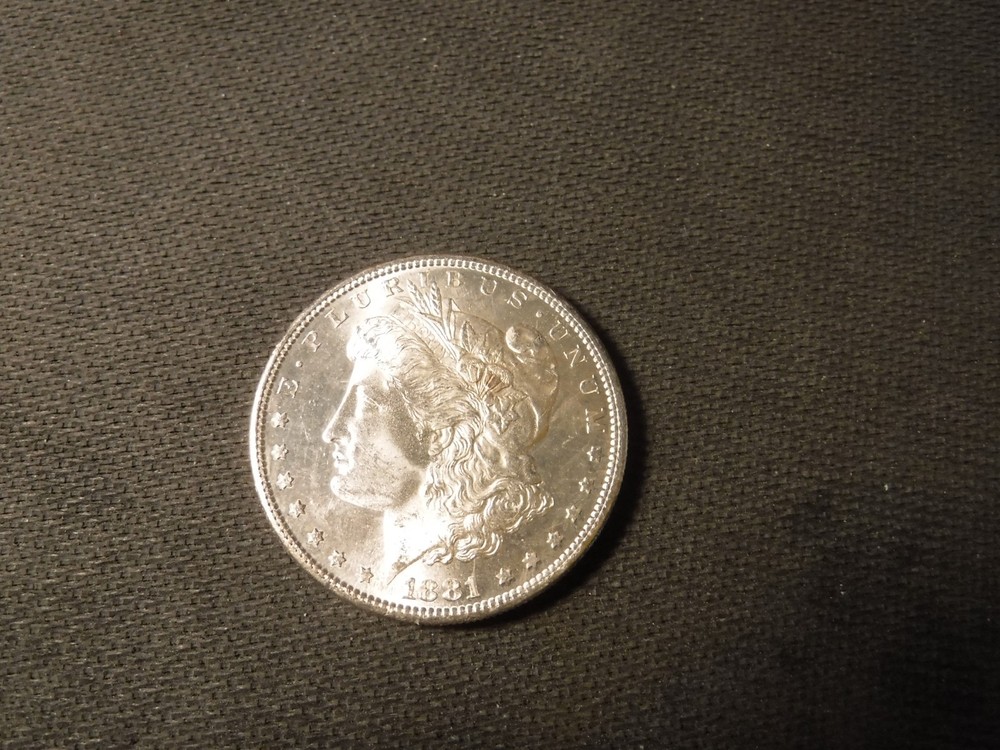 1881 s morgan silver dollar Gem