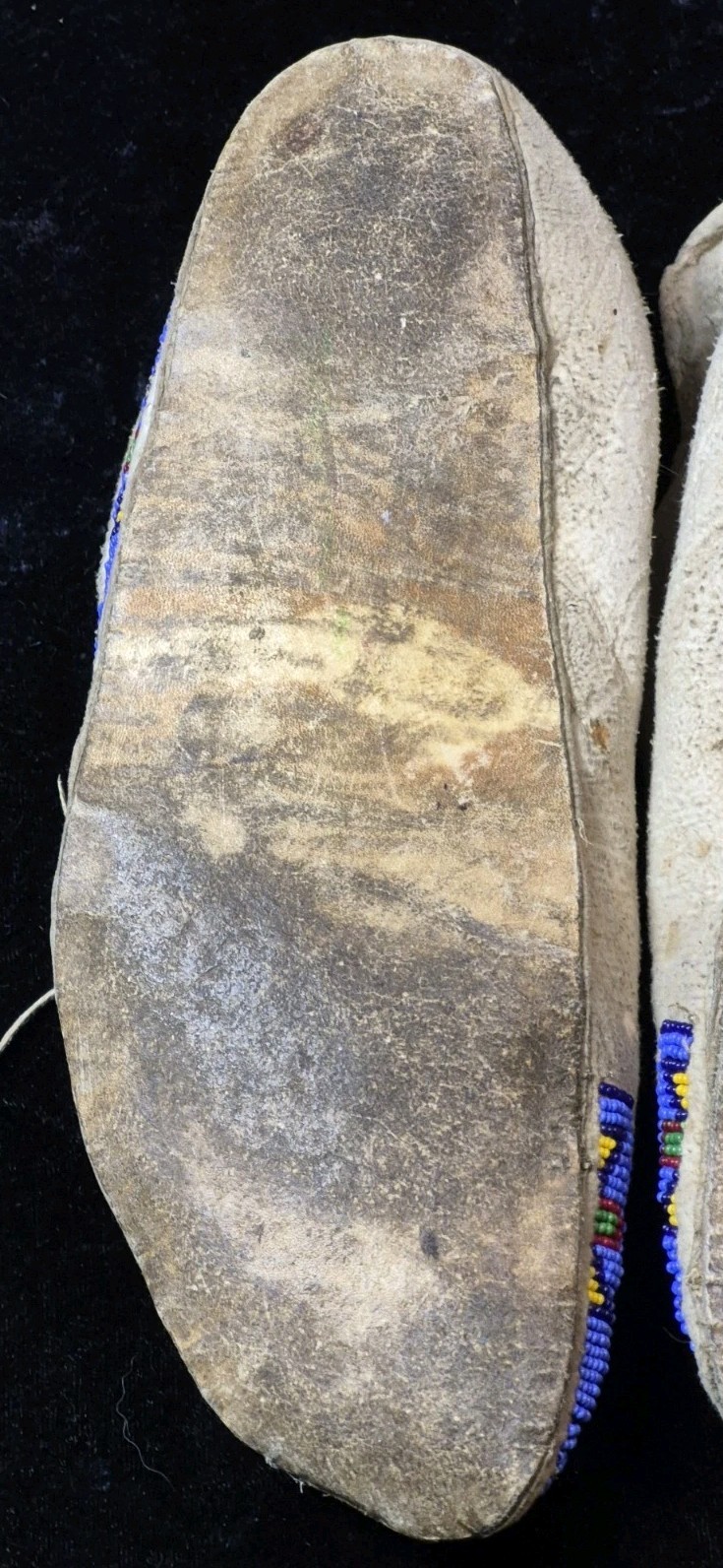 Arapahoe Or Cheyenne Beaded Moccasins, Circ: 1890/1920 RARE !!!