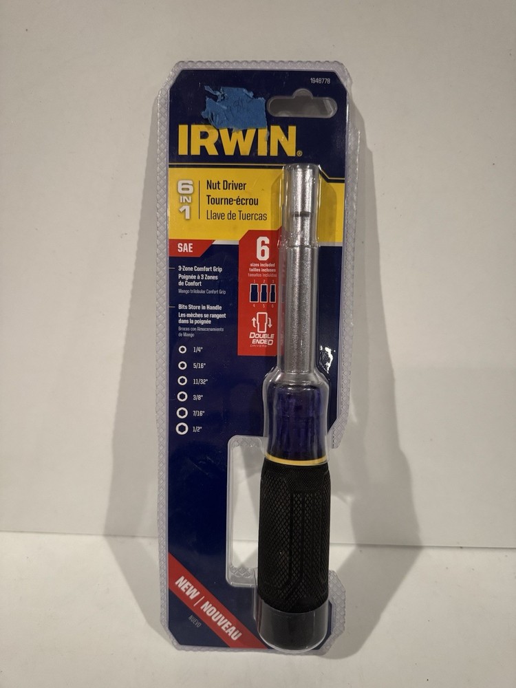 Irwin 4 pcs. Quick change Driver Screwdriver Lock n Load