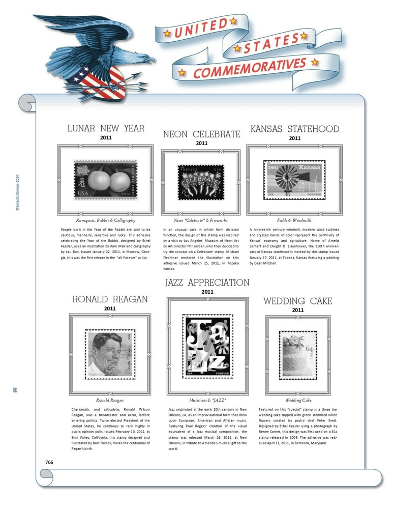 2011 U.S. Commemorative Singles COMPLETE Supplement (White Ace Alternative)
