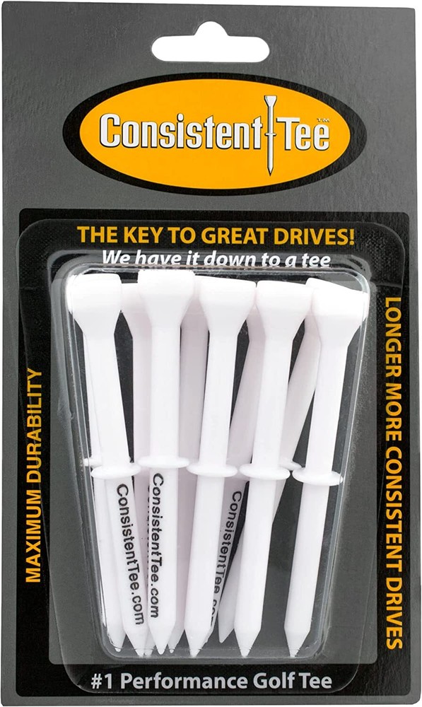 Consistent Tee Golf Tees - 10 pack Golf Tees - Pick Color! - 3.25"