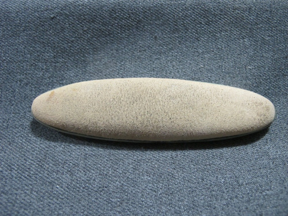 Antique lift up handle genuine leather nails buffer