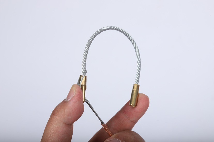 SYSTON Fish Tape Steel Wire Puller 1/8" 100 ft, Cable Puller Tool with Loop Tip