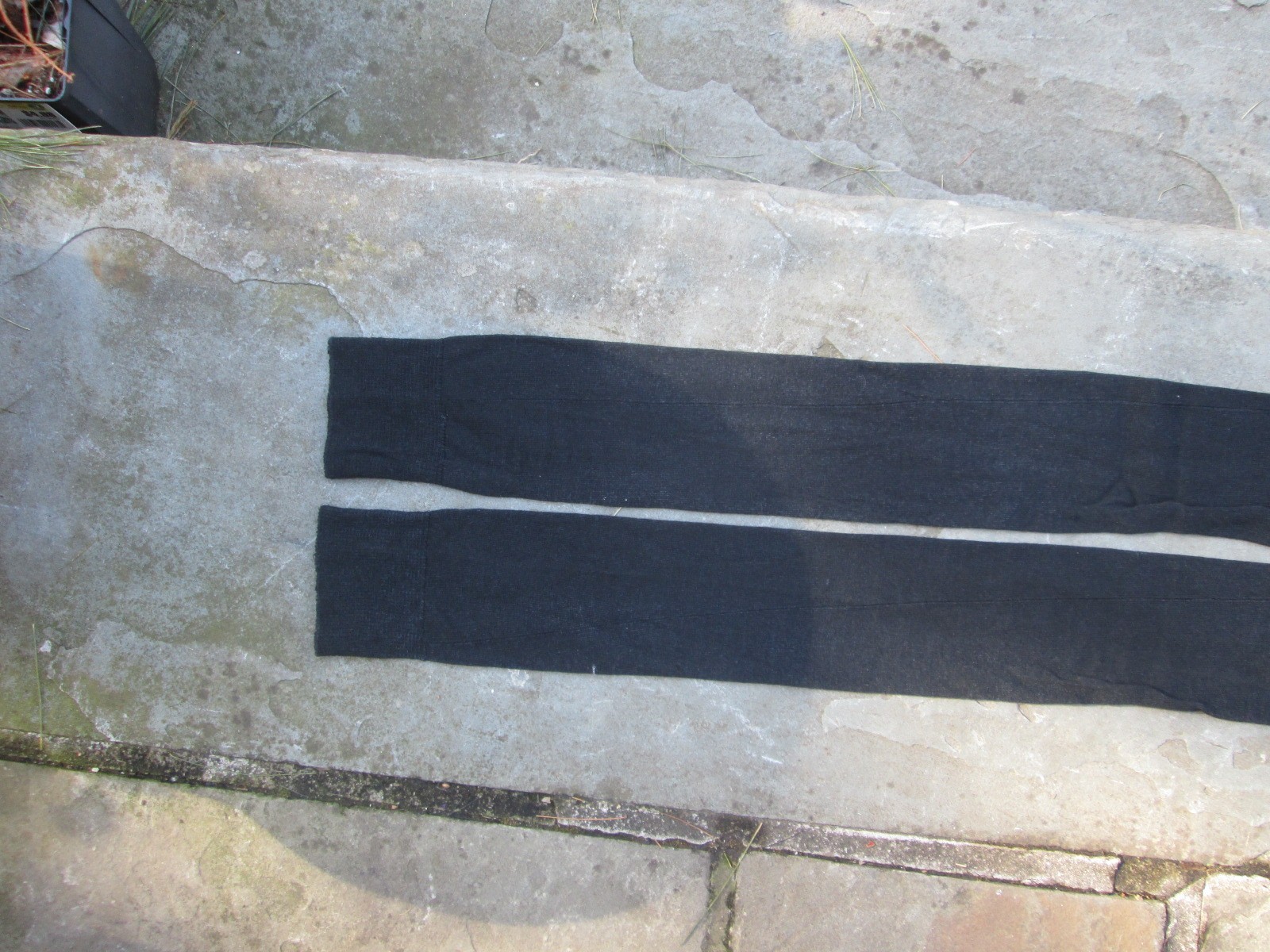 REENACTOR COLONIAL REV WAR 18-19TH C SILK STOCKING SOLID JET BLACK LADIES GENTRY