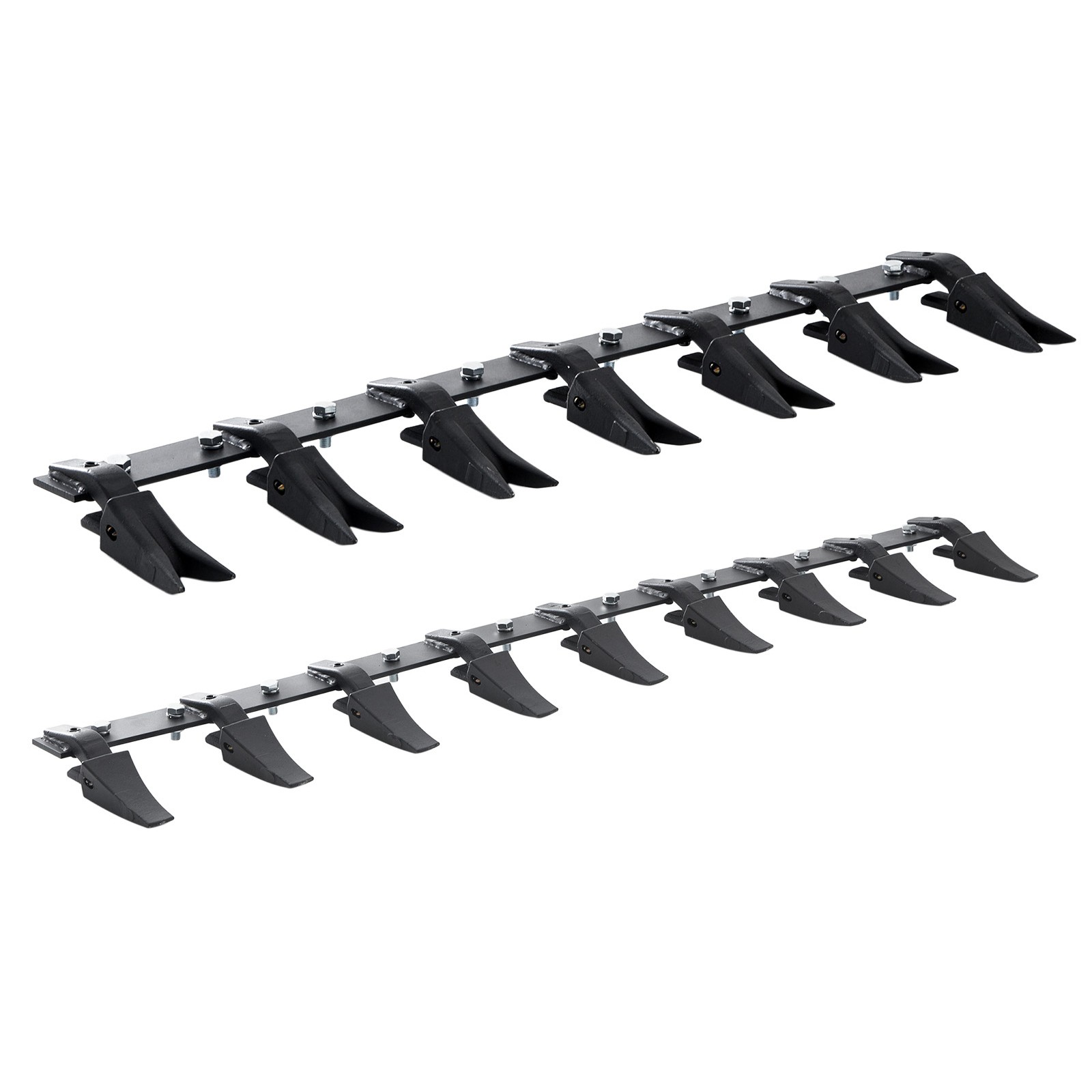 VEVOR Bucket Tooth Bar 72'' 66'' 60'' 48'' 53'' Tractor Bucket 9/8/7/6 Teeth Bar