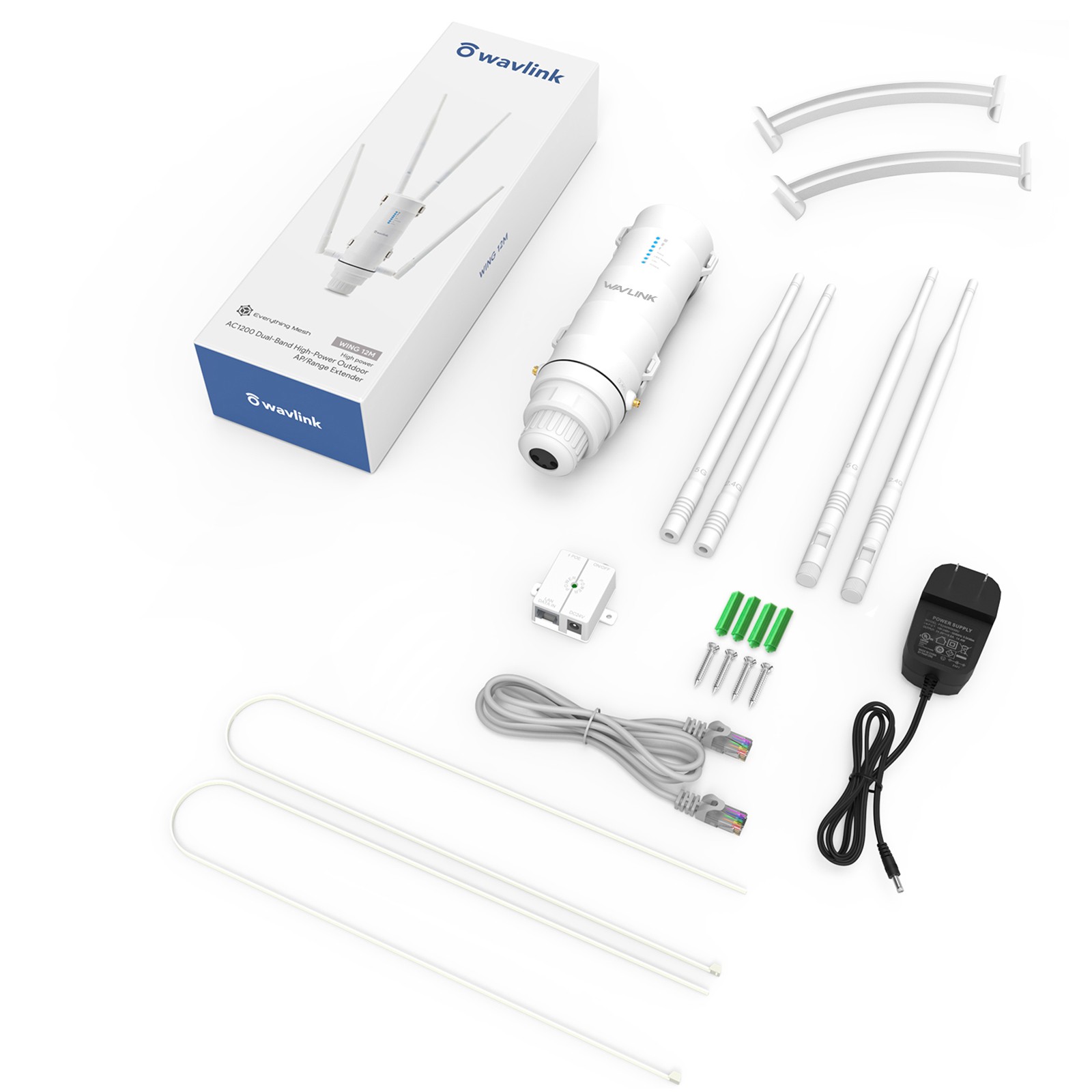 Outdoor Long Range WiFi 6 Extender AX3000 Wireless Signal Booster AX1800 AC1200