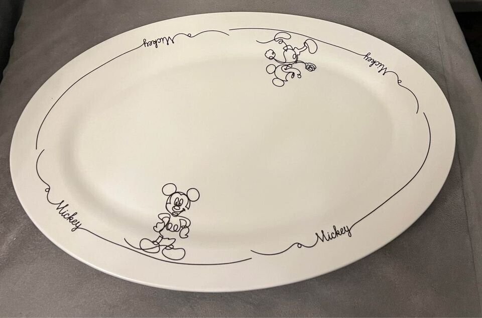 NEW Mickey Mouse Disney Large Oval Serving Platter