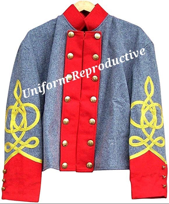 Civil War Confederate Gray Shell Jacket available In All Size