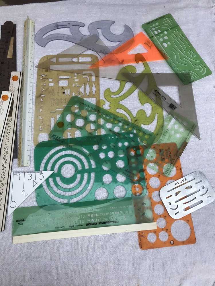Blueprint Stencils Used Miscellaneous