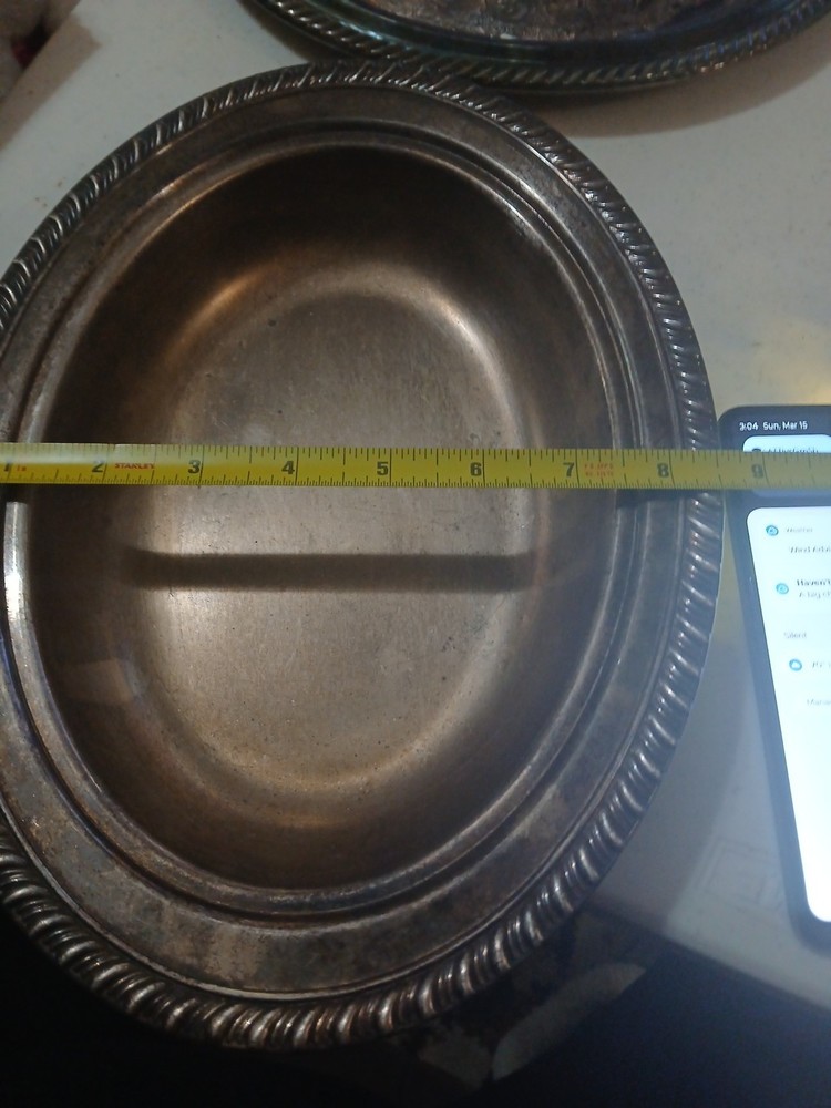 vintage silver plated serving dishes lot