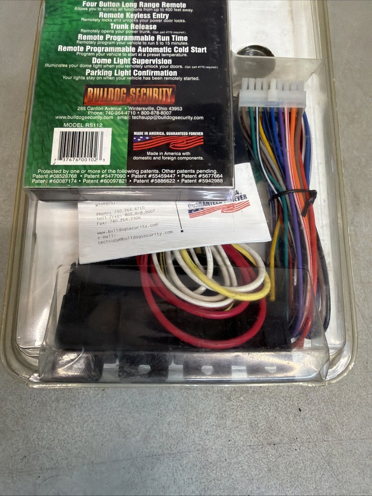 BULLDOG SECURITY Remote Starter, Keyless Entry & Remote RS112