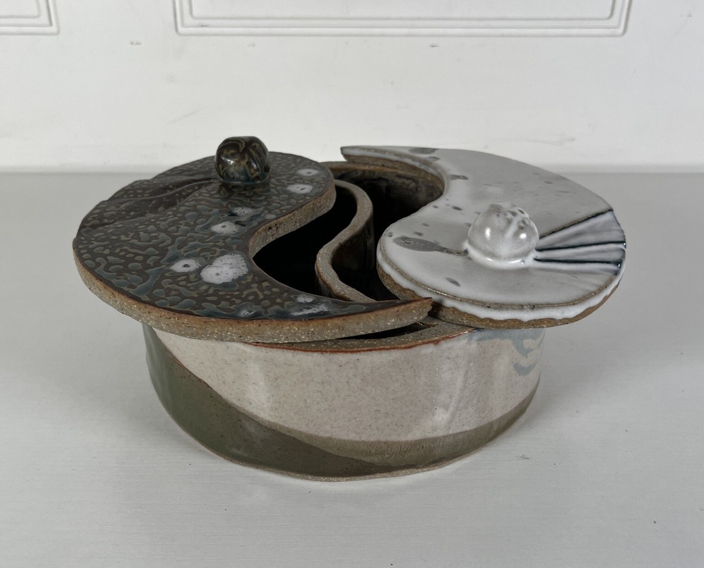 Yin Yang Handmade Pottery Trinket Box