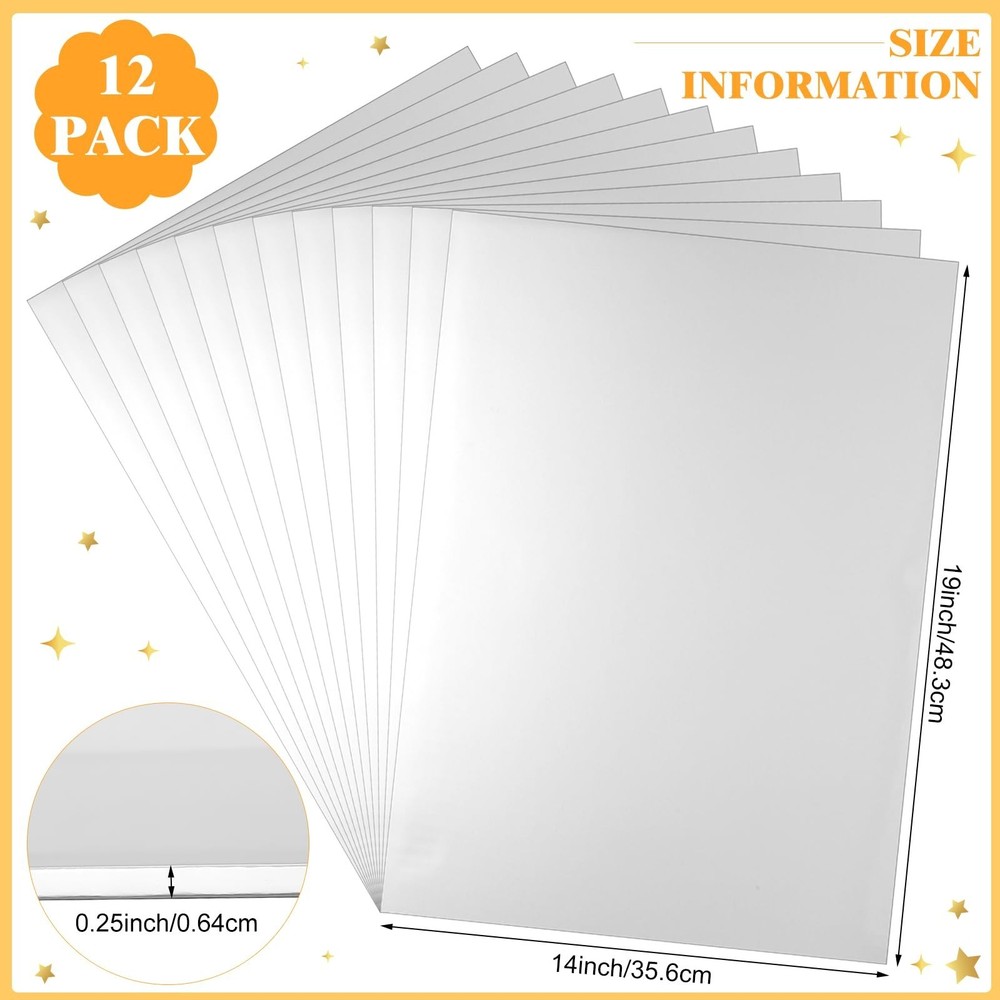 Jingmore 12 Pcs Half Sheet Rectangle Cake Drum Board Greaseproof Rectangle Ca...