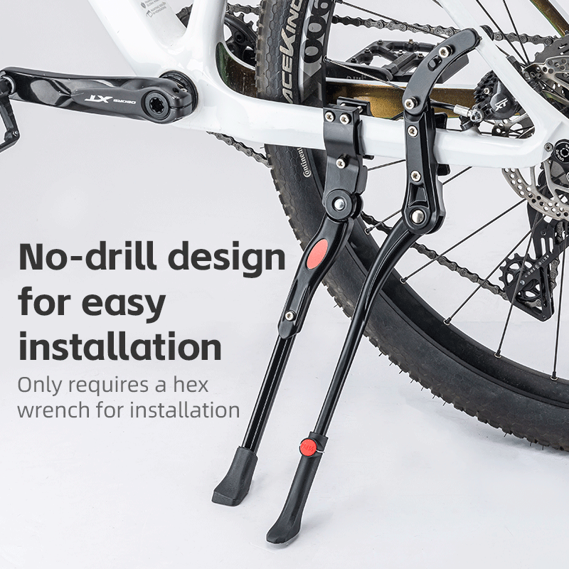 ROCKBROS Bike Kickstand Adjustable Stable MTB Folding Aluminum Alloy Stand