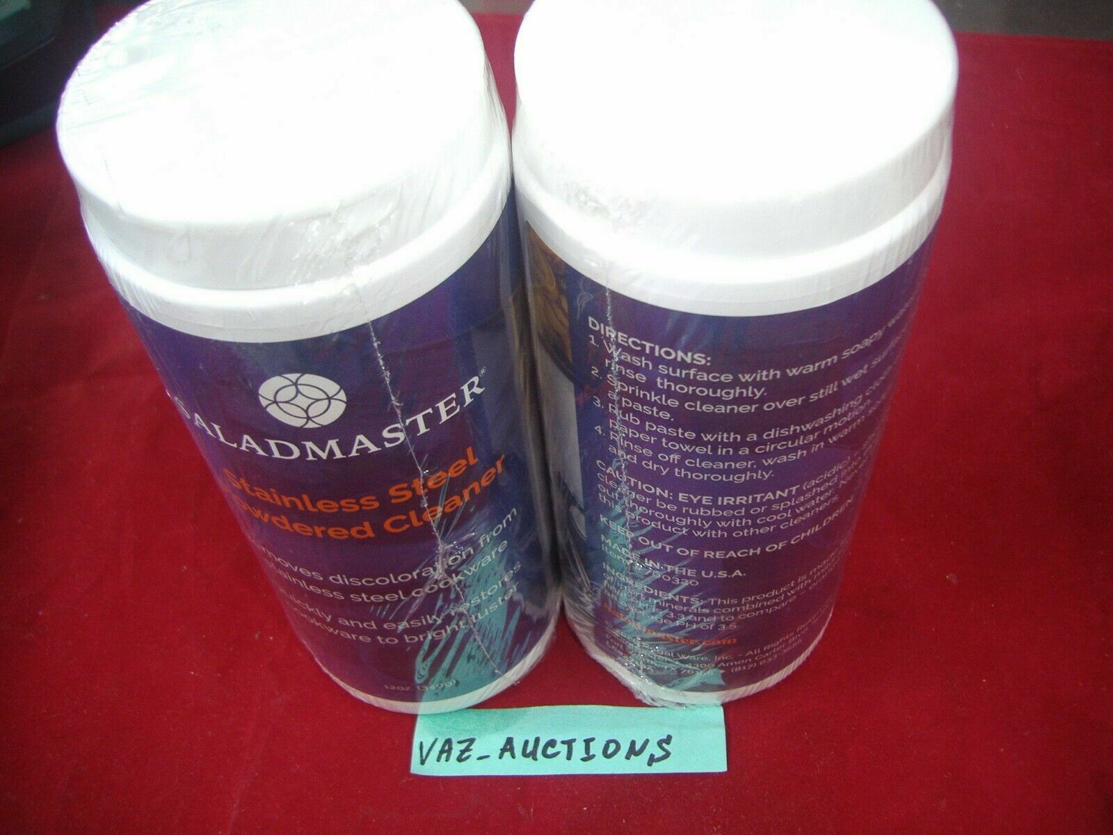 Saladmaster Salad Master Stainless Steel Cookware Cleaner/Polisher 12oz =NEW=