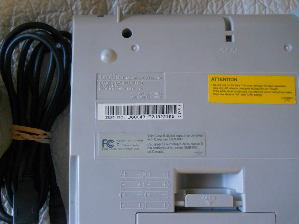 Brother P-Touch PT-2310 USB PC Programmable Label Maker