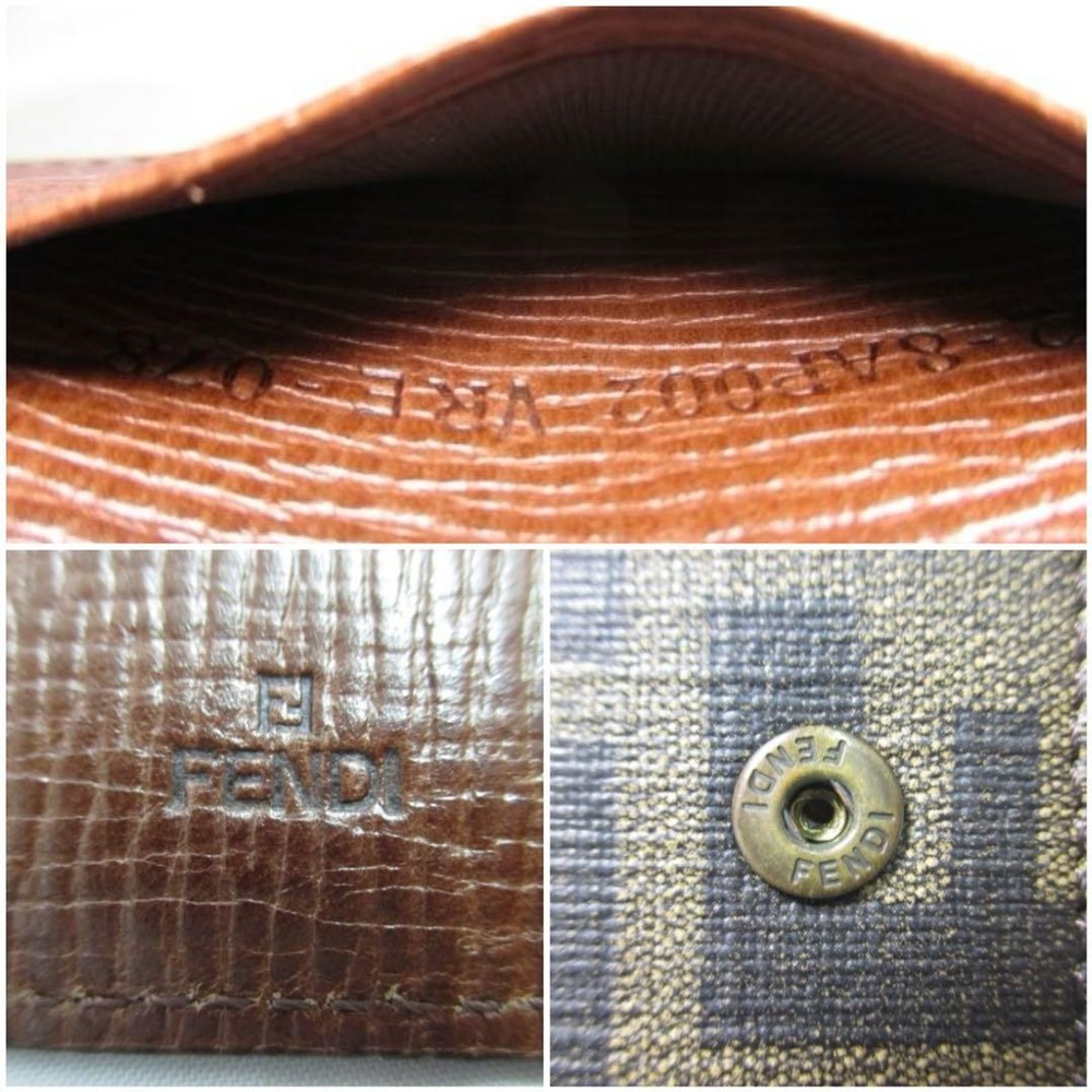 Fendi Zucca Pattern 6-Key Case Excellent Condition Authentic