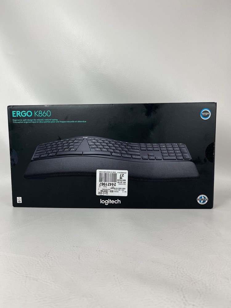 New Logitech Ergo K860 Split Ergonomic Wireless Keyboard 920-009166