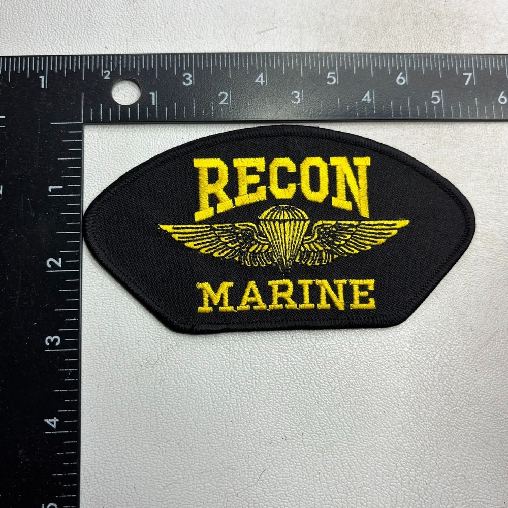 USMC Marines RECON MARINE Hat Patch 60NV