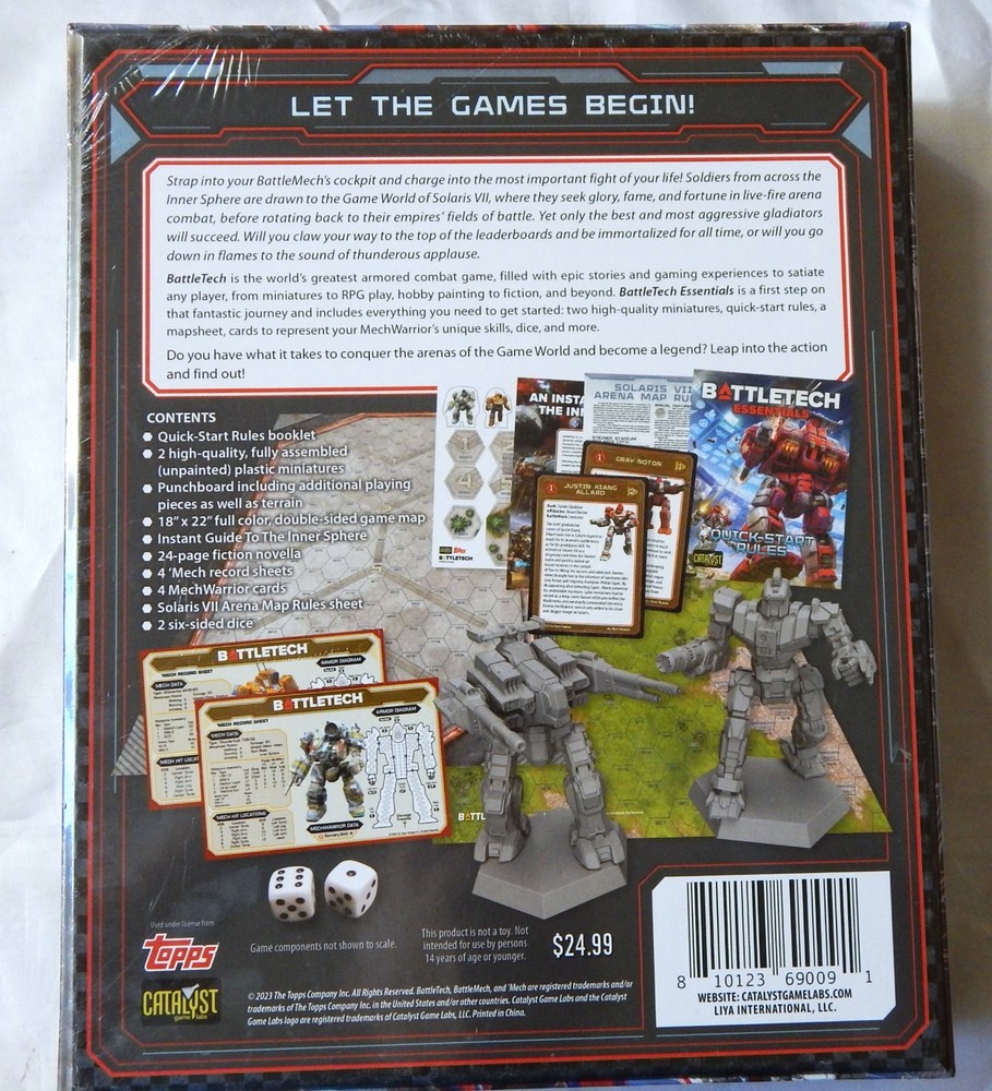 New/Sealed Catalyst Game Labs Battletech Essentials Game 35020E
