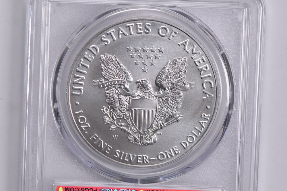 SP70 2019-W BURNISHED SILVER EAGLE PCGS Blue Label