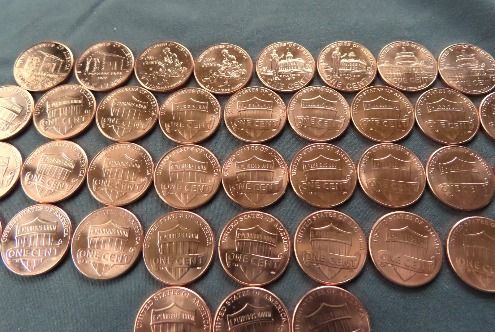 2009-2024 P & D Lincoln Shield Cent - Complete Set of 38 Brilliant Uncirculated