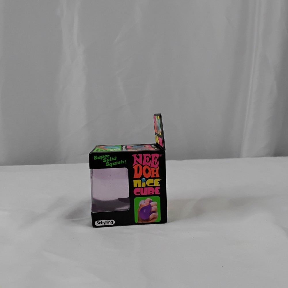 NEW Nee Doh Nice Cube Super Solid Squish Purple Sensory Toy Needoh Squishy