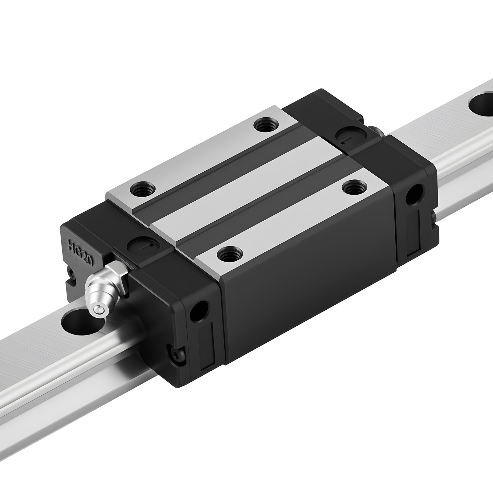 Uimoso Linear Rail Kit HGR20 2Pcs 1000 mm (39.4 in) Guide Rails with 4 Blocks