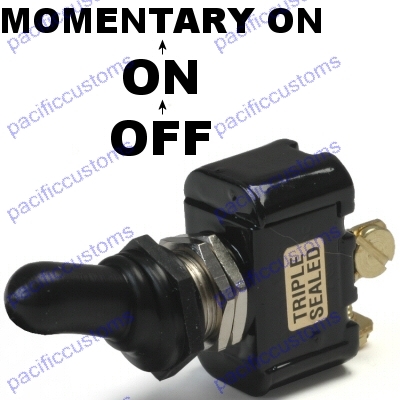 Off On Momentary On Switch For Ignition Start 20 Amp With Screw Terminals