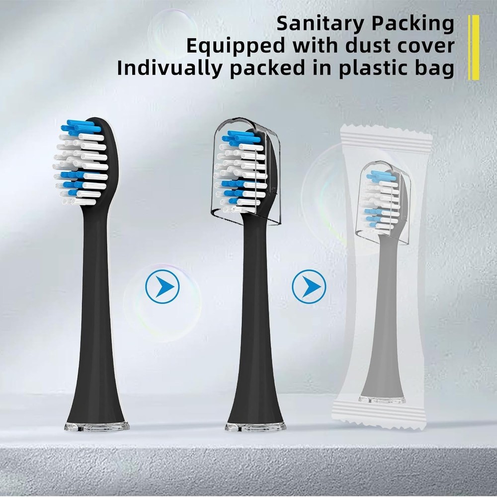 Acteh Sonic Edge Jetwave Toothbrush Replacement Heads - 10 Pack | Premium Origin