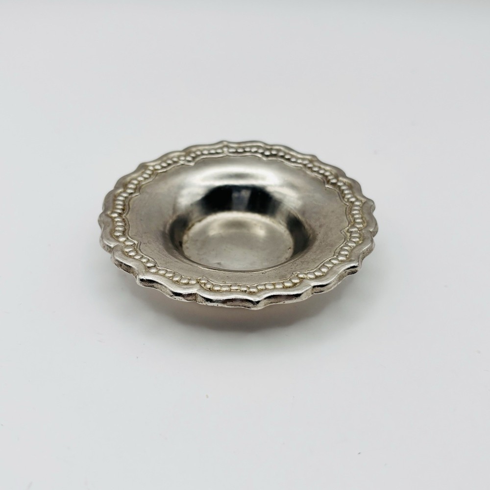 Vintage Silver Plated Trinket Dish 2.5" E1-071