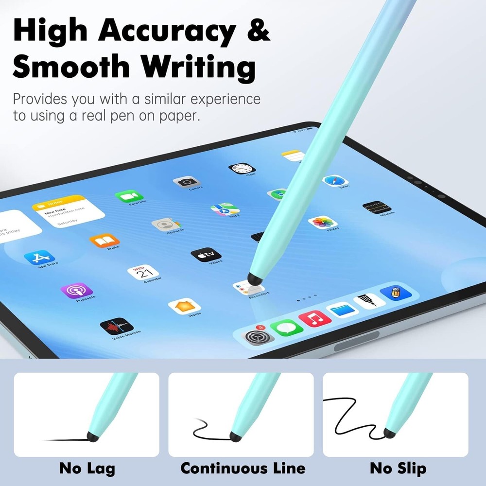 Thin Rubber Stylus Tips 20 Pcs - Quick Replacement for Touch Pad Devices