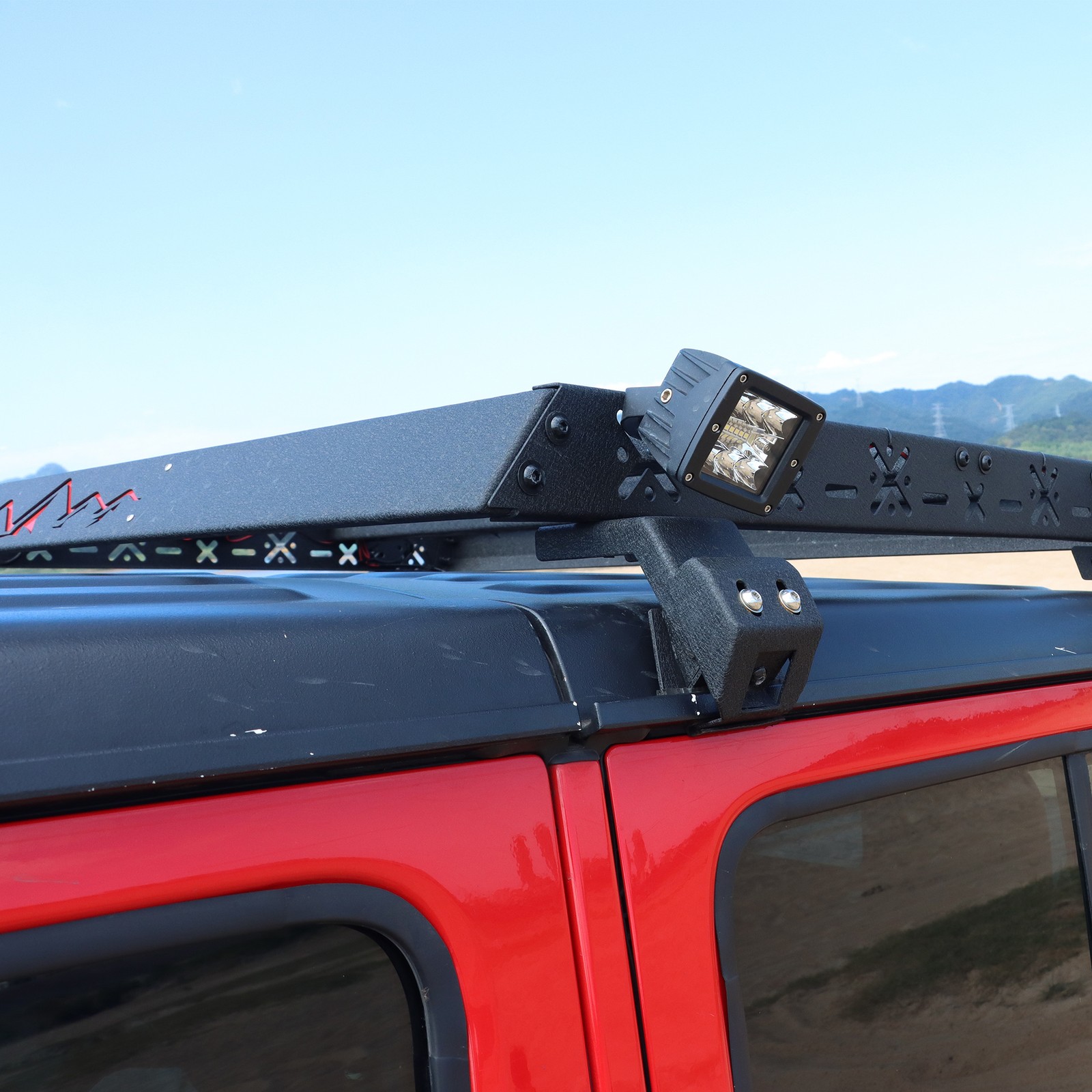 Roof Rack Cargo Luggage Carrier fits 2018-2026 Jeep Gladiator JT With 2 Ladders