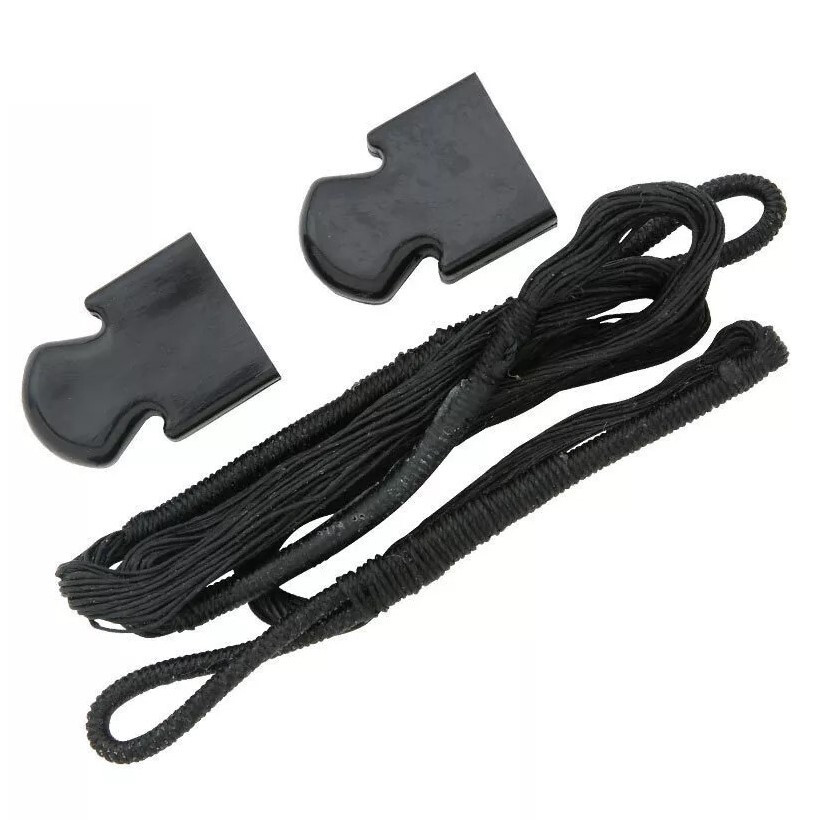 150 lb Archery Hunting Crossbow bow Replacement String +2 tips / Caps 50 80
