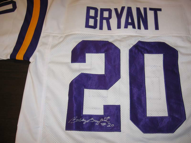Vikings Bobby Bryant signed White Jersey W/COA