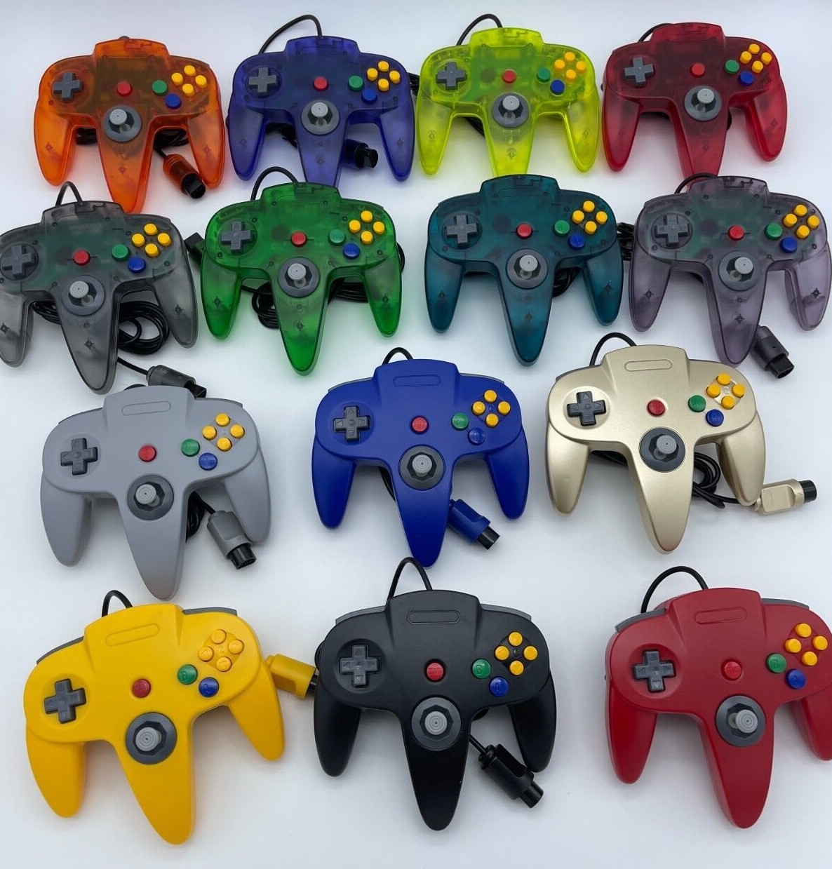 EXCELLENT - N64 Nintendo 64 Console + UP TO 4 NEW CONTROLLERS + Cords + CLEANED!