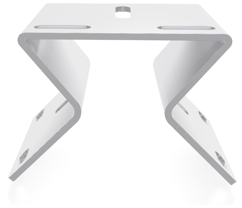 Outdoor Corner Security Camera Mount Metal Bracket for CCTV, White