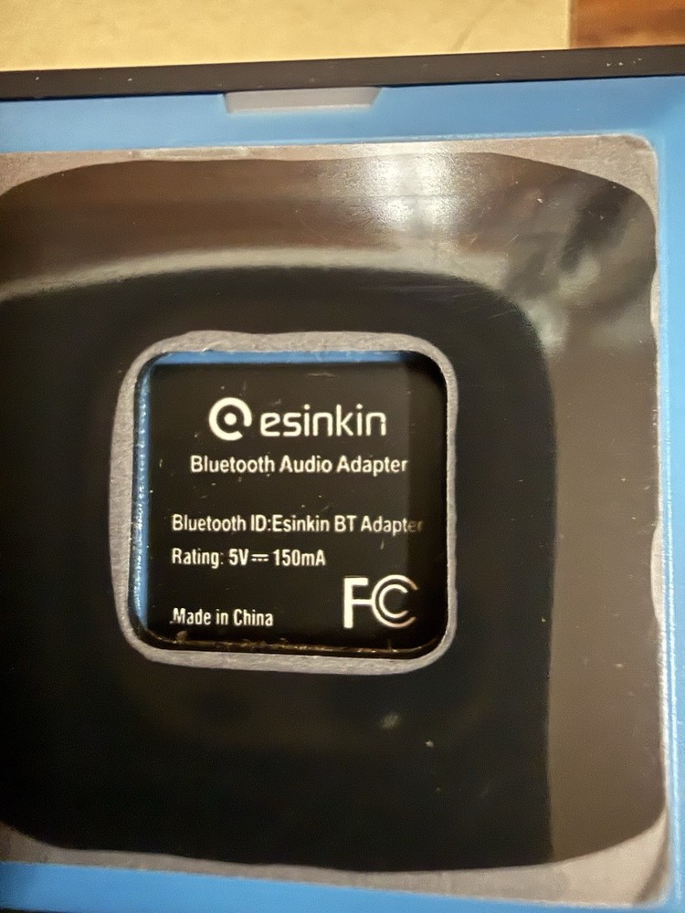 Bluetooth Audio Adapter for Music Streaming Sound System, Esinkin Wireless New