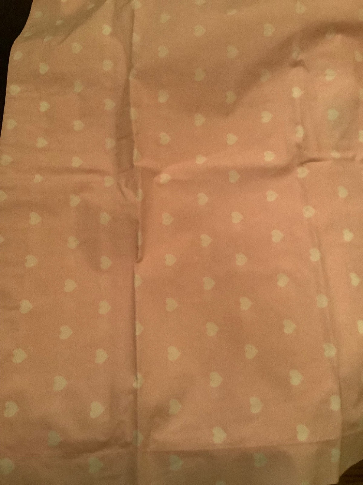 Pottery Barn Full/Queen Pink Hearts Duvet Cover with 2 Shams