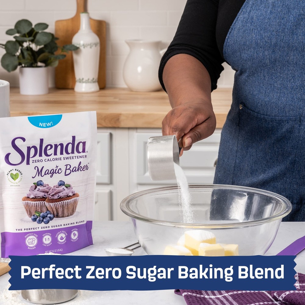 Splenda Magic Baker Zero Sugar Plant Based Baking Blend 16 Ounce Pack
