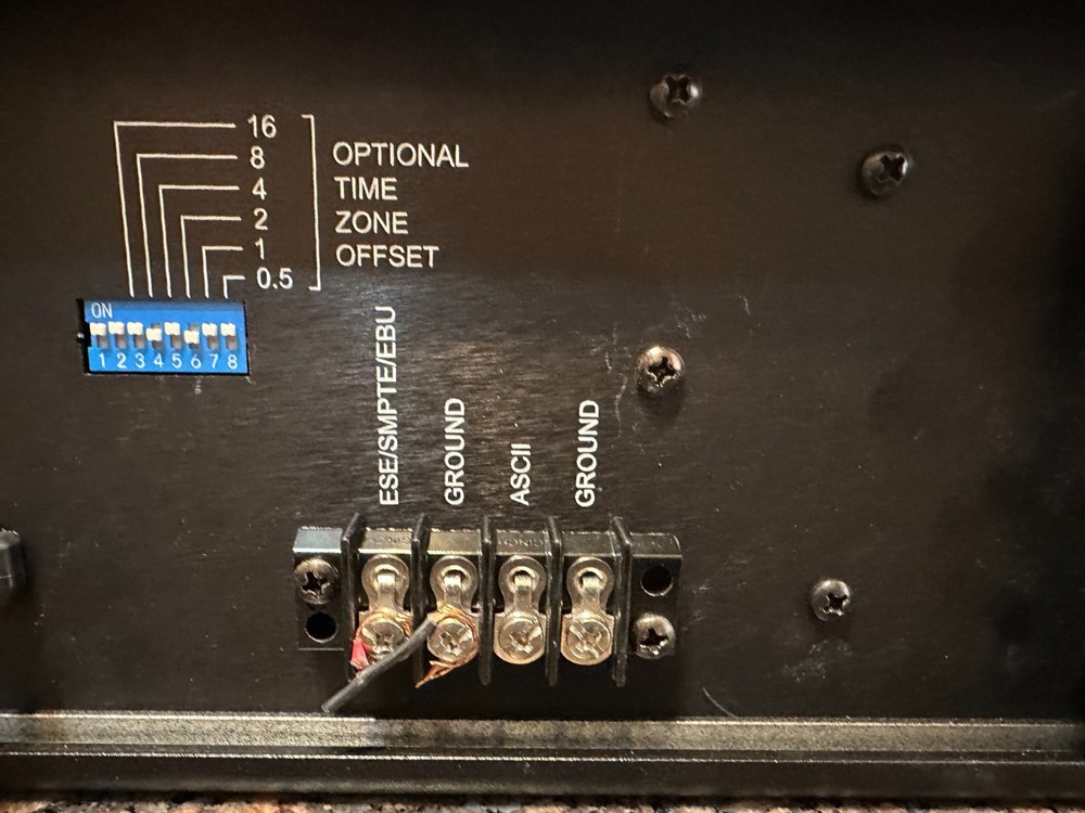ESE-996U "6-Digit Timecode Reader.Broadcast Studio Digital Clock