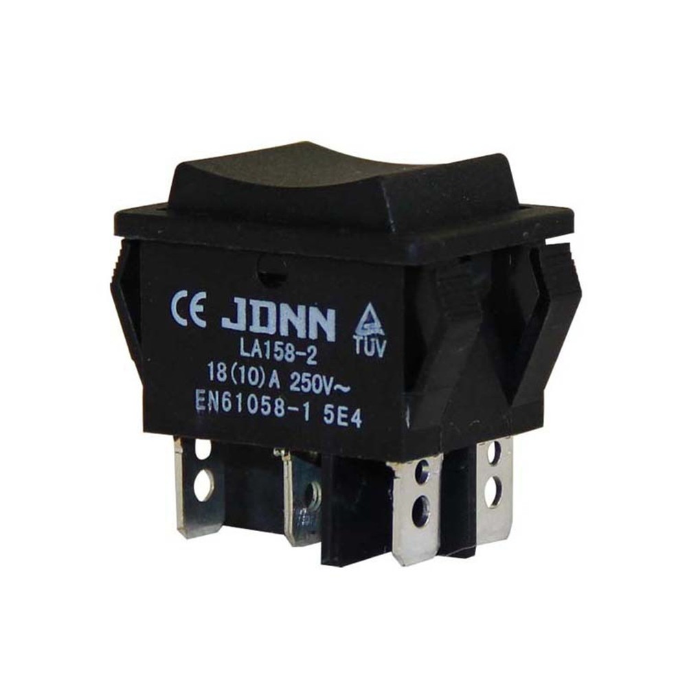 Micro Electric Control Switch Assembly LA158-210A Double Reset Switch Black