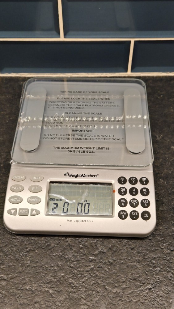 Weight Watchers Electronic Food Scale Points Plus Values Database NEW OPEN BOX