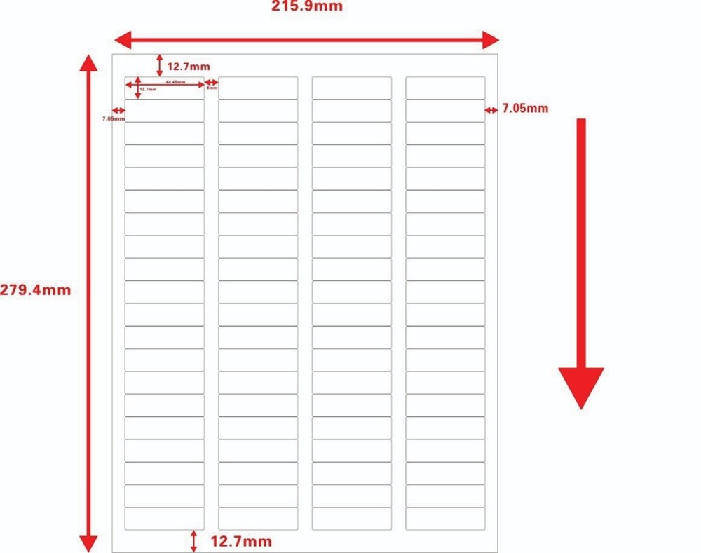 100 Sheets 8000 Labels 80up  Labels-80up x 1pack