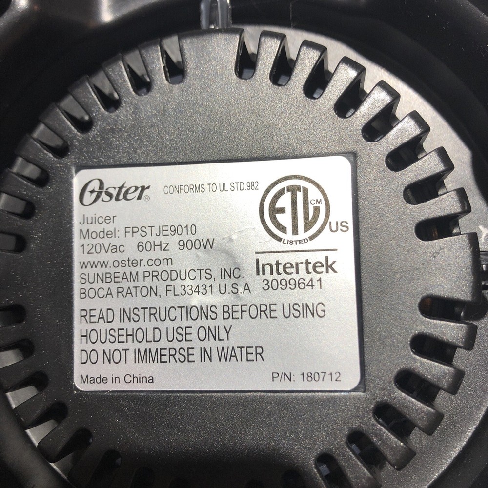 Oster Juicer Model FPSTJE9010 Juice Extractor Base Motor Replacement Part