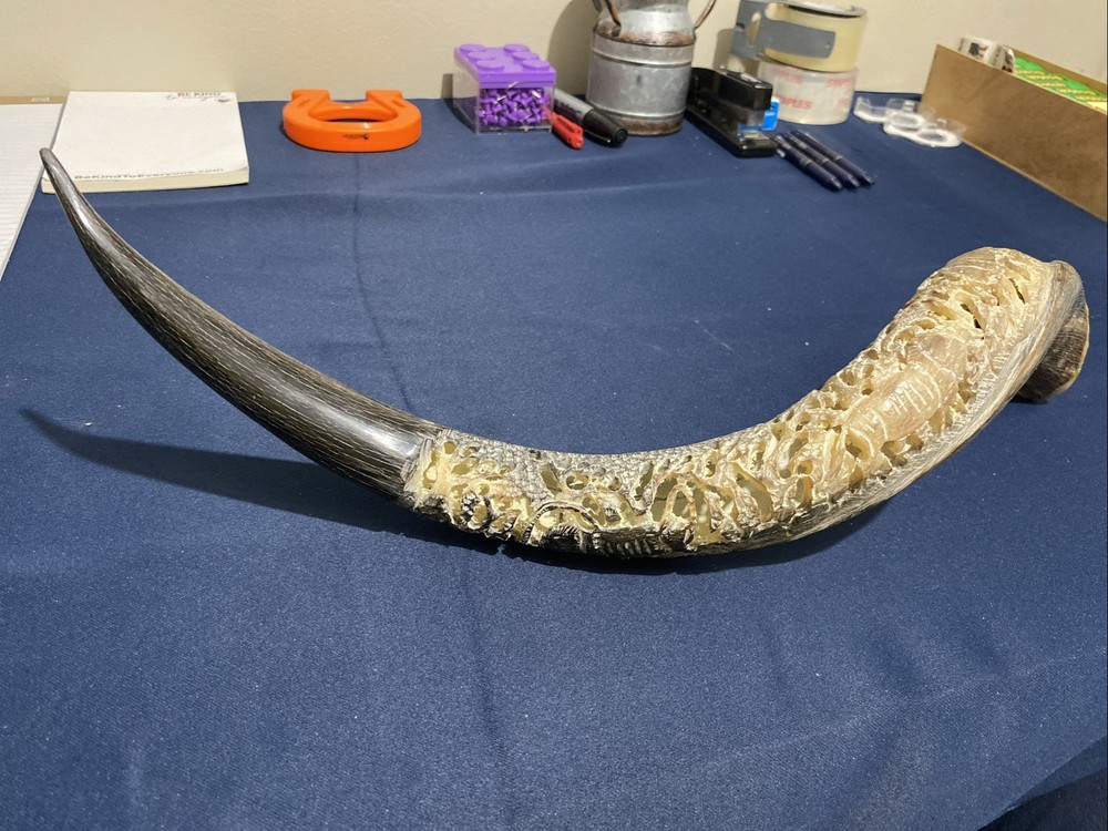 Hand Carved Horn