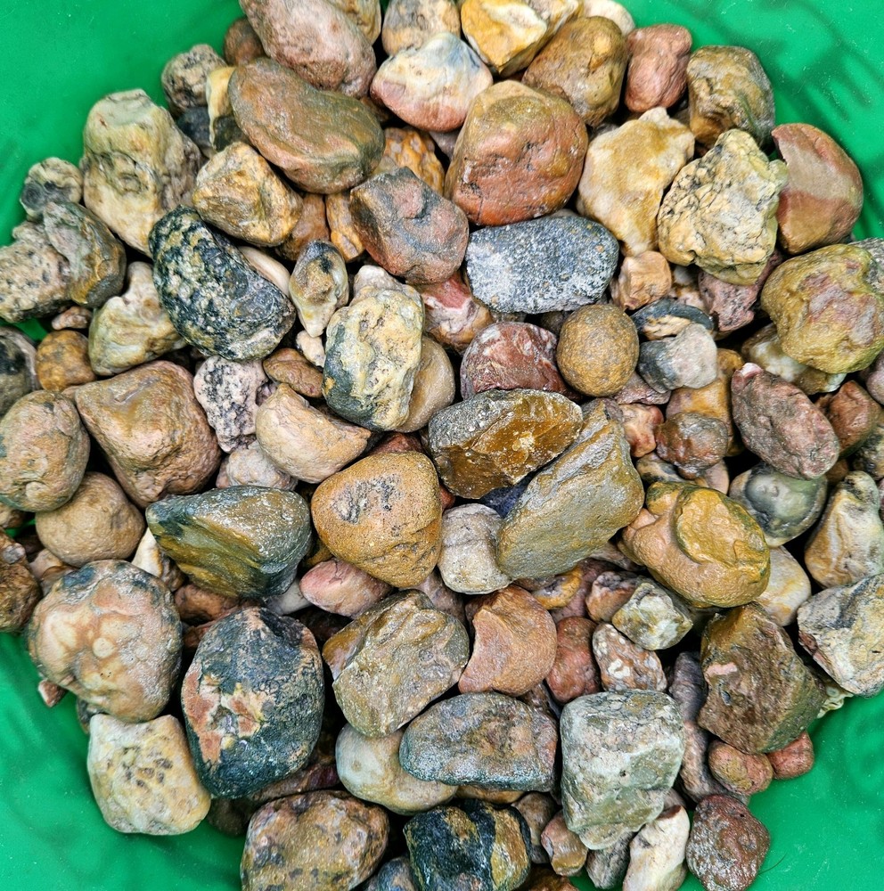 Bubblegum Agate Rough (as found). Rarely offered. 2 lb. lot. Random pull.